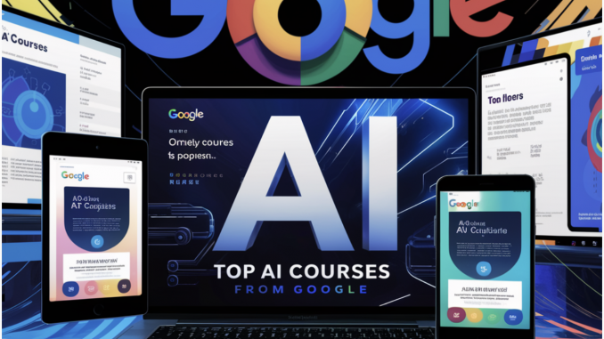 Top Artificial Intelligence AI Courses from Google