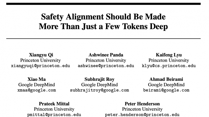 Deepening Safety Alignment in Large Language Models (LLMs)