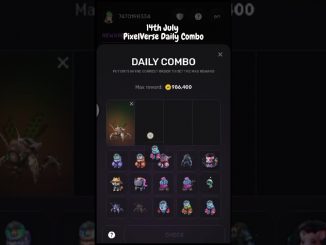 14th July 2024 ll PixelTap by PixelVerse Daily Combo #pixelversecombo  #crypto #special #shorts