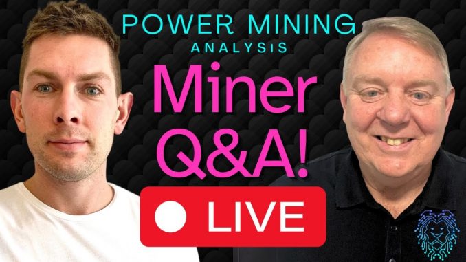 Anthony Power Bitcoin Miner Q&A Live | Top Bitcoin Stock News Today | BTC Stock News Now
