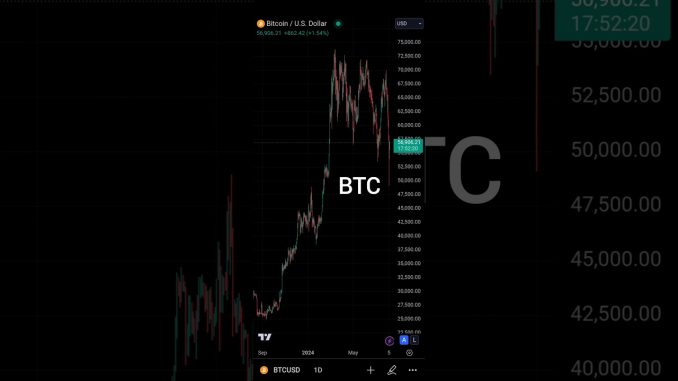 BTC 7 August 2024 TODAY MY PRICE PREDICTION #shorts #youtubeshorts #trading #crypto #bitcoin #viral