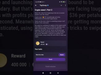СЕКРЕТНЫЙ КОД В TAP SWAP 23 Августа | Crypto News! Part 3 | Daily video