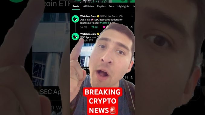 HUGE CRYPTO Blackrock NEWS! #shorts #bitcoin