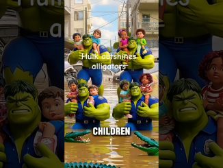 AI-Generated News: Hulk Outshines Alligators in Florida Flood Rescue.#aifusion #florida #fps