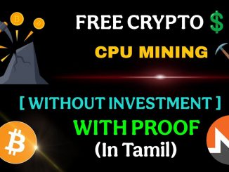 Cryptocurrency Mining Bitcoin CPU Mining Free Crypto Without Investment - Earning Tamilan