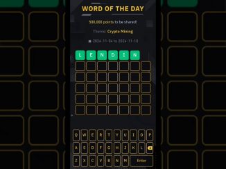 New Crypto Mining week....7 letters word answer #binance #shorts #foryou