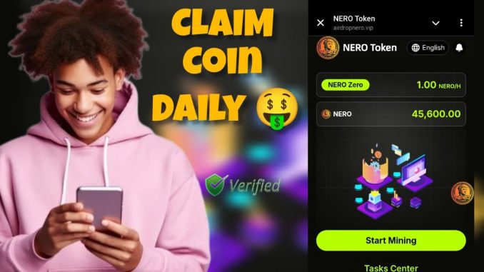 New Nero Token Mining website 🤑 Claim 🪙 Coins Daily For free 🤑 USDT Earning Site