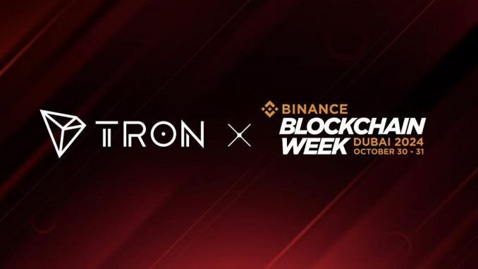 TRON DAO Participates as Gold Sponsor at Binance Blockchain Week in Dubai