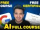 Best Free AI Course for Beginners By Google | Free Google Certificate | Free Online AI Course