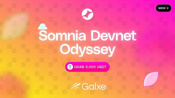Somnia Devnet Odyssey Week 2: Complete Galxe Task | L1 Blockchain Guide #crypto #blockchain #airdrop