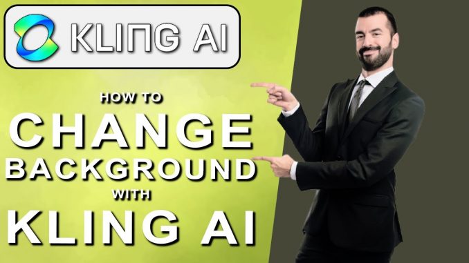 How To Change The Background With AI.(Guide in Description)#aivideo #aitools #klingai (2025)