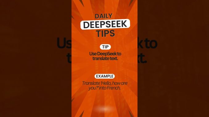 Daily Deepseek AI Tips for Beginners Part 8
