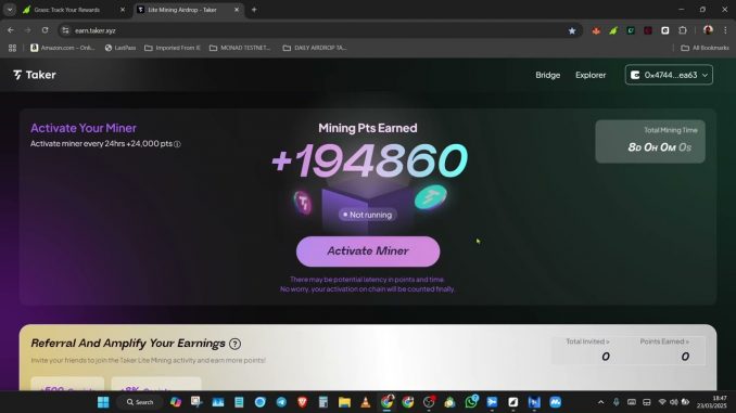 Earn Free Crypto with Taker Protocol Airdrop! 🚀 Easy Lite Mining Guide (Step-by-Step)