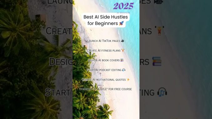 Best AI Side Hustles for Beginners 🚀
