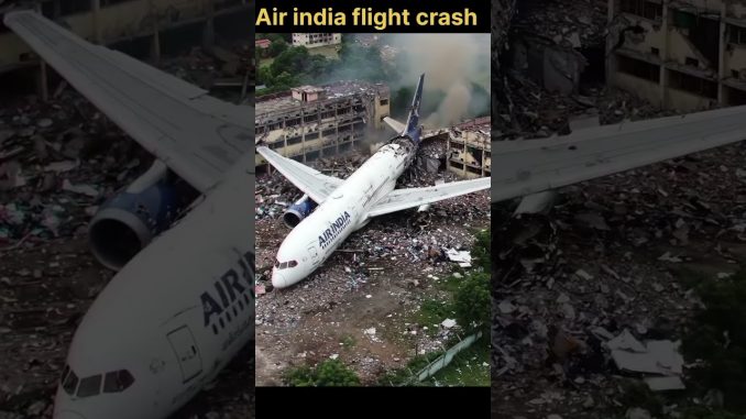 Air india aeroplane ✈️ crash #airindia  #animation #viral #ai #news #crash