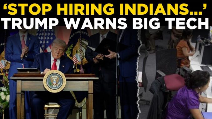 LIVE | Trump’s Shocking Threat to Google, Microsoft Over Hiring Indians | AI Summit LIVE In USA