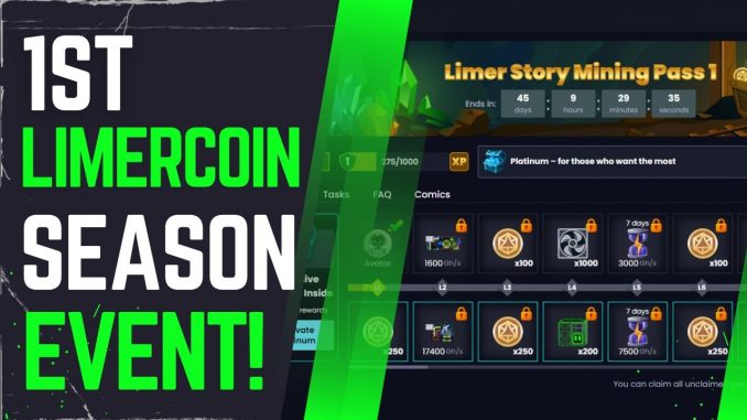 BIG News in Limercoin - Win Crypto Miners & Hash Power / 1st Seasonal Event!