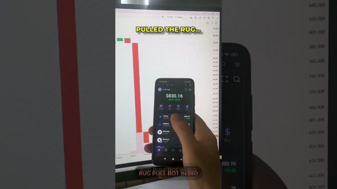 The art of rug pull in seconds (a MEMECOIN guide ) #crypto #shortsviral #memecrypto #rugpull