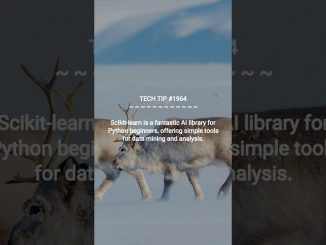 Best AI Library for Python Beginners? | 2026-01-08 | #Shorts #TechTips #webdevelopmenttips