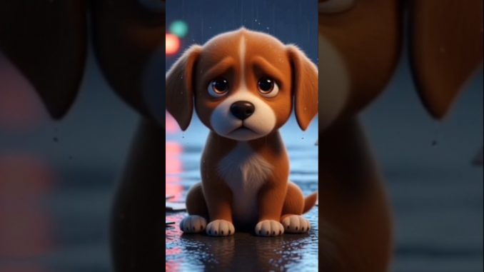 "Sad Puppy to Happy Story | Free AI Video Maker Guide for YouTube Shorts!"#shorts#subscribe