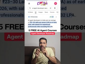 5 FREE AI Agent Developer Courses 2026, AI Roadmap #jobs #ai #certification