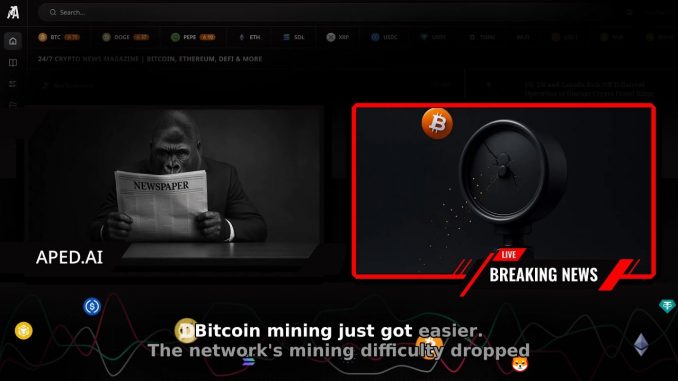 Bitcoin mining difficulty drops 7.7% as miner strain grows (March 20 update)