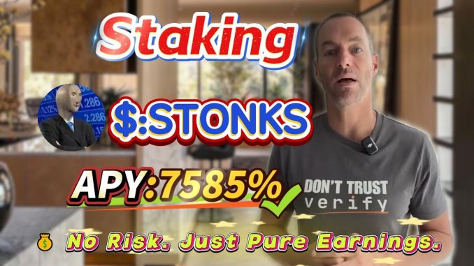 🧠 Solana staking for beginners — real STONKS mining with stable 7584.77% APY returns!