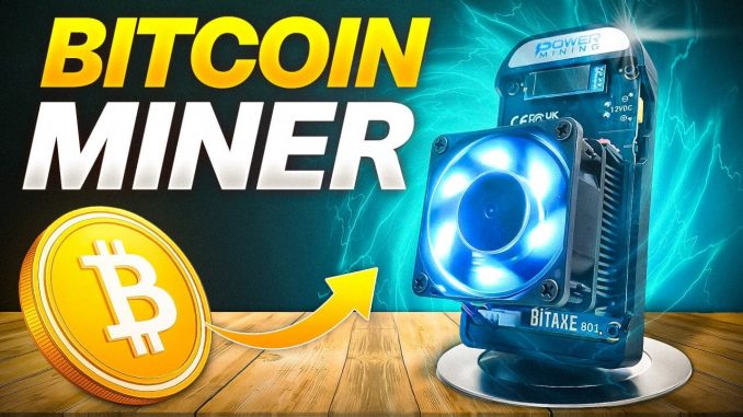 This NEW Home BITCOIN Miner could Make you 3.125 BTC!