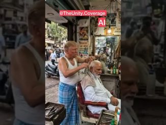 AI Generated Modi Trump hair dressing #ai #news #viralvideo #viral #viralshorts #shortvideo