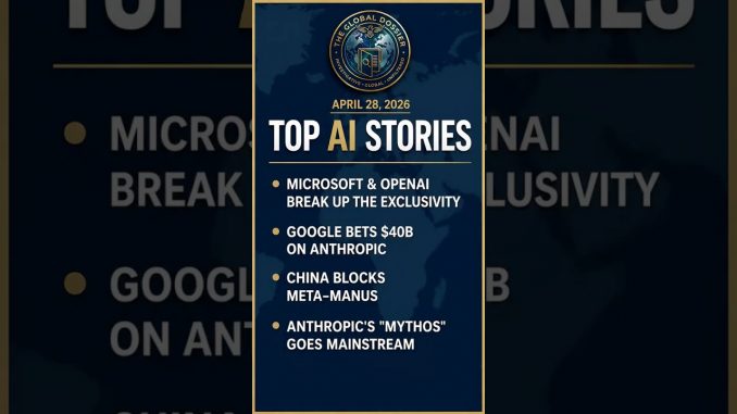 April 28, 2026 Global AI News Briefing #chatgpt #innovation #ai #ainews #ainewsdaily #ainews
