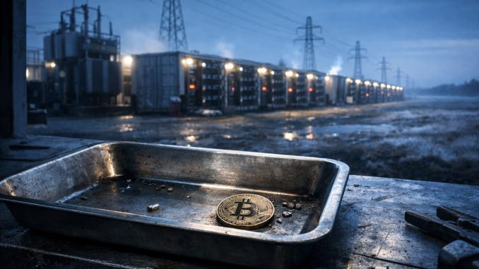 Bitcoin miner fees are close to zero as cost to mine nears $80,000 with difficulty about to drop 5%