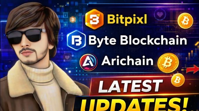 Bitpixl Mining Byte Blockchain Arichain Latest Updates Today Full Details Guide