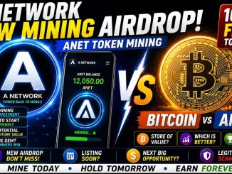 A Network Airdrop 🔥 ANET Token Mining | A Network New Mining Airdrop | Bitcoin vs ANET Token