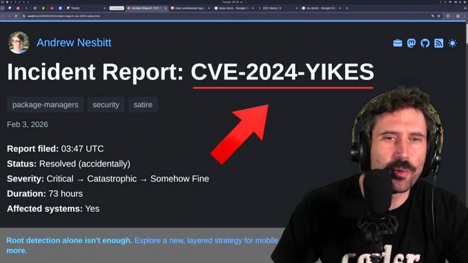 CVE patched by Crypto Mining Worm Satire (Satire?)
