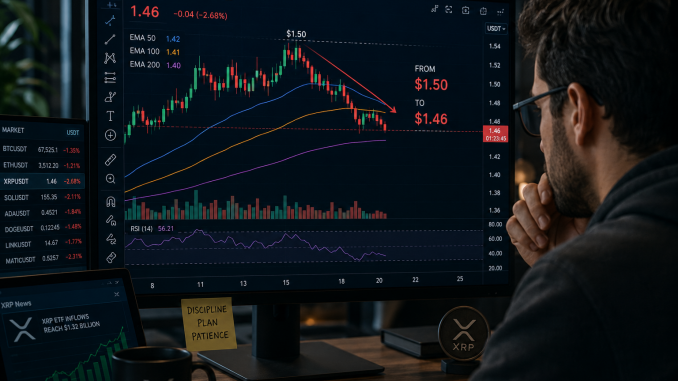 XRP retesting the $1.45 support level