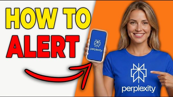 How To Set Up Price Alerts In Perplexity AI (Full Guide)