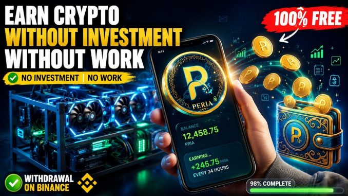 Peria Mining App | Earn Crypto Without Investment | Binance Withdrawal Proof 2026