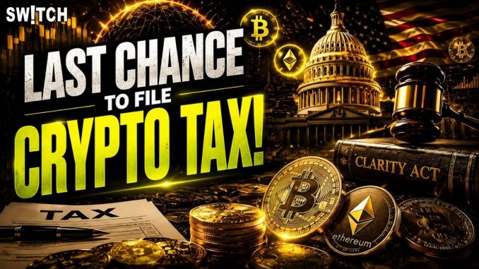 Crypto Market Pulse: Last Chance to File Crypto Tax!। Top News of The Day। Powered by CoinSwitch