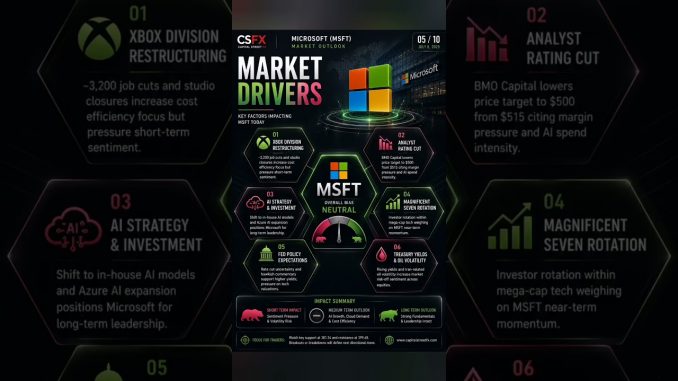 Microsoft (MSFT) Stock Outlook 📊 Key Levels, AI News & Trade Setup | Next 24 Hours.