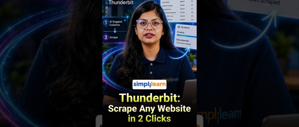 Thunderbit AI Tutorial For Beginners | How To Use Thunderbit For Web Scrapping |#Shorts #Simplilearn