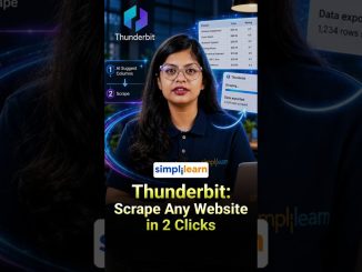 Thunderbit AI Tutorial For Beginners | How To Use Thunderbit For Web Scrapping |#Shorts #Simplilearn