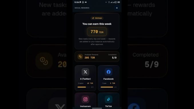 Torium Network Full Tutorial 2026 | How To Start Mining TOR Step by Step