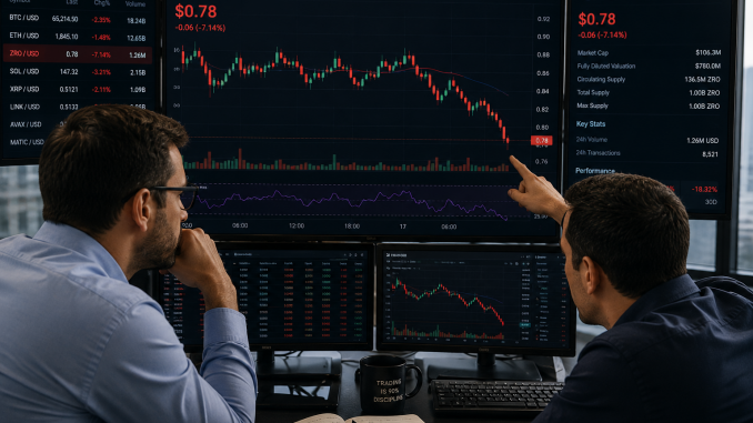 ZRO slides 4% ahead of 25.7 million token unlock