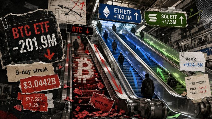 Bitcoin ETF investors finally blinked after a $3 billion buying spree