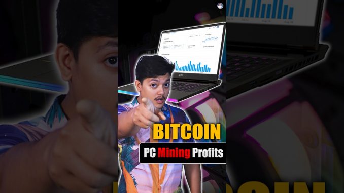 Bitcoin Mining Profit From PC/Laptop 💻 #bitcoinmining #cryptomining