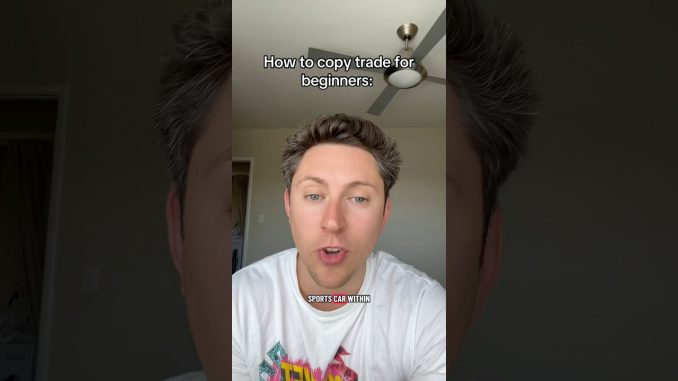 Copy trading explained for beginners #crypto #daytrading #memecoin #memecoins #copytrading