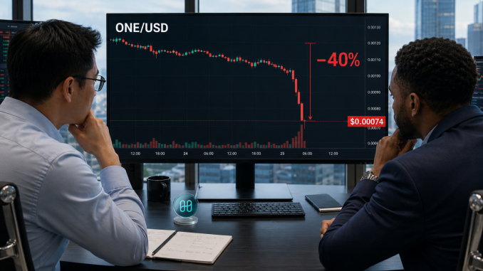 Harmony’s ONE token crashes 40% following a major exploit