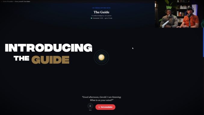 Our AI Confronted Our Co-Founder Live on Camera | The Guide, Live & In Action